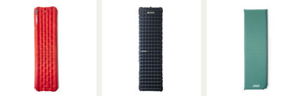 Sleeping pads used for bikepacking, an essential part of how to stay warm while bikepacking.